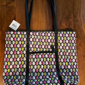 Vera Bradley Trimmed Vera Tote Moon Drops